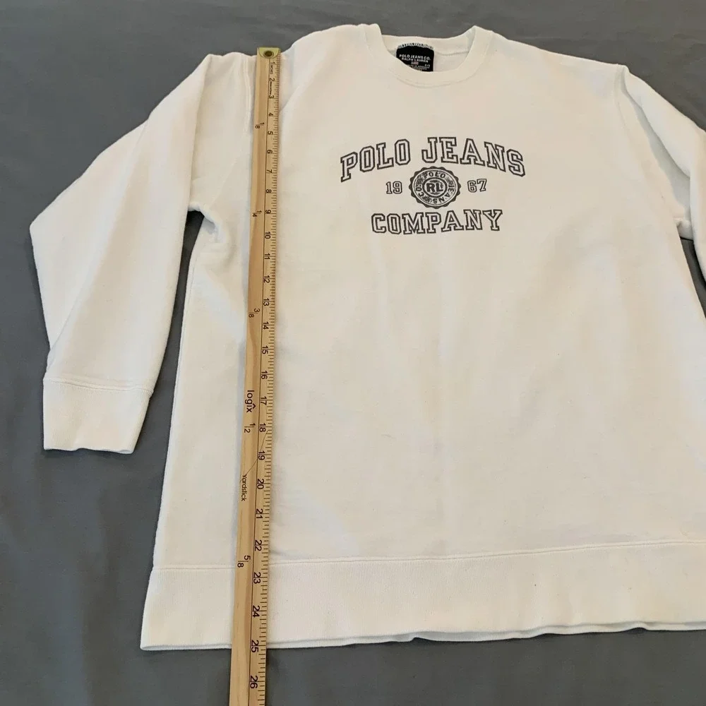 Polo Jeans Company Ralph Lauren Sweatshirt Mens Small Crewneck Vintage‎ 80s 90s